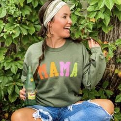 Mama Colorblock Sweatshirt 