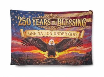 250 Years of Blessing One Nation Under God Flag