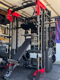 Smith Machine , Squat Rack , Leg Press , Leg Curl Add Weight Bench Adjustable Bench Olympic Barbell For Your Weights