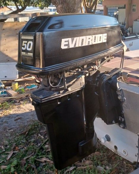 50 Hp Evinrude Outboard 20 In Shaft