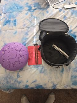 10" Steel Tongue Drum with Sticks and Case
