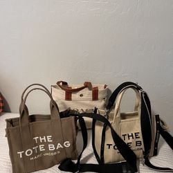 marc jacobs tote bags beige and green