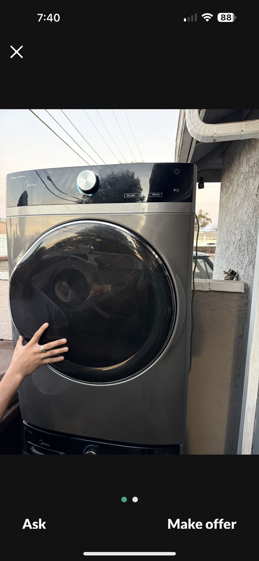 Midea Gas Washer & Dryer Set