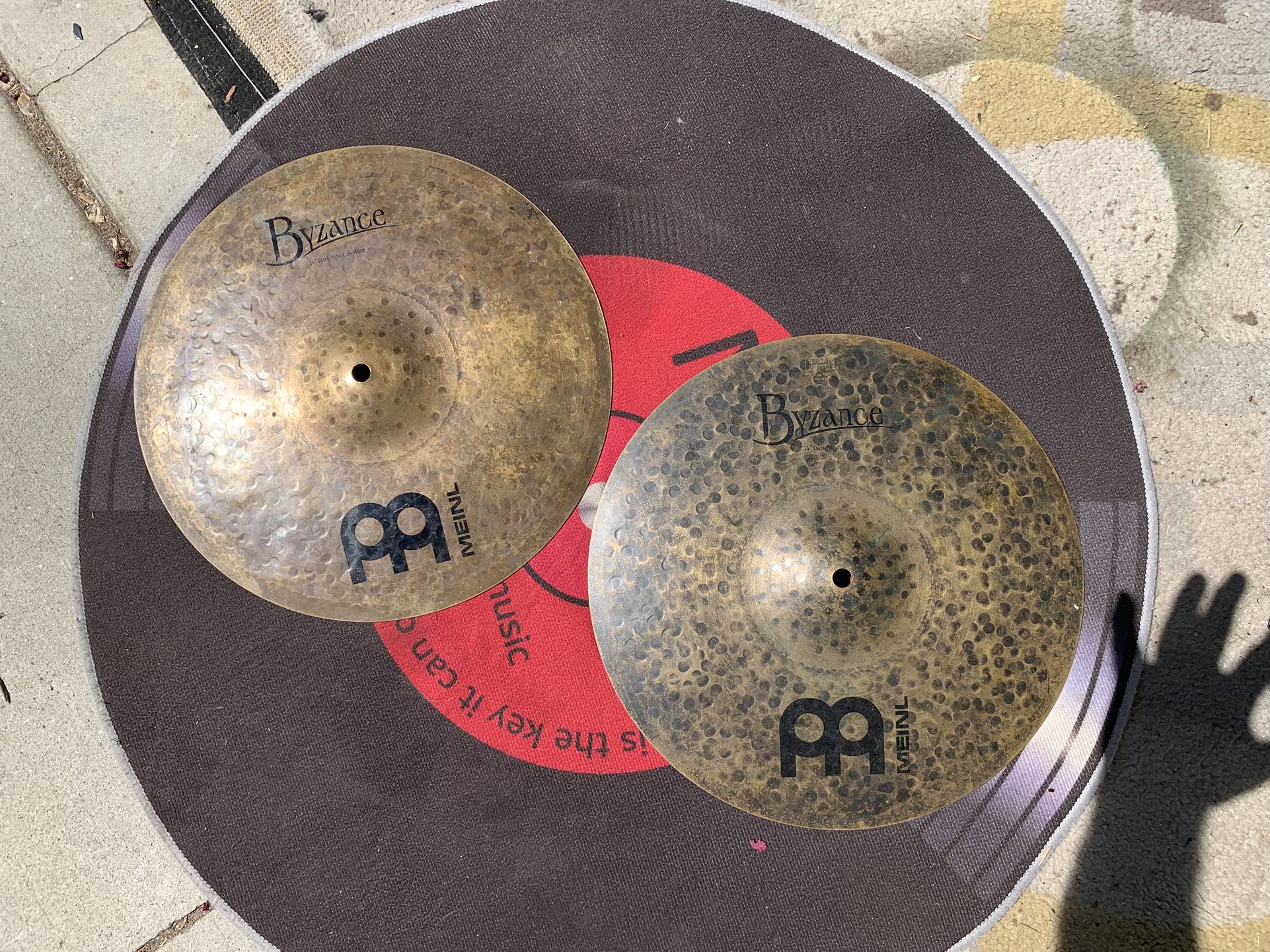Meinl Byzance Series 14” Dark Hi Hat Drum Cymbals BRAND NEW Retails for $599