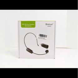 Bietrun UHF Wireless Headset Microphone Brand New (BOGO)