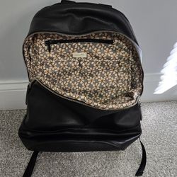 Vera Bradley commuter backpack faux leather black. New!