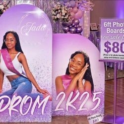 Customizable 6ft Photo Boards