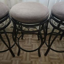 Set Of 4 Swivel Stools