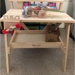 Toy Tool Bench With Toys
