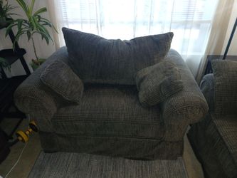Couch and matching oversized chair