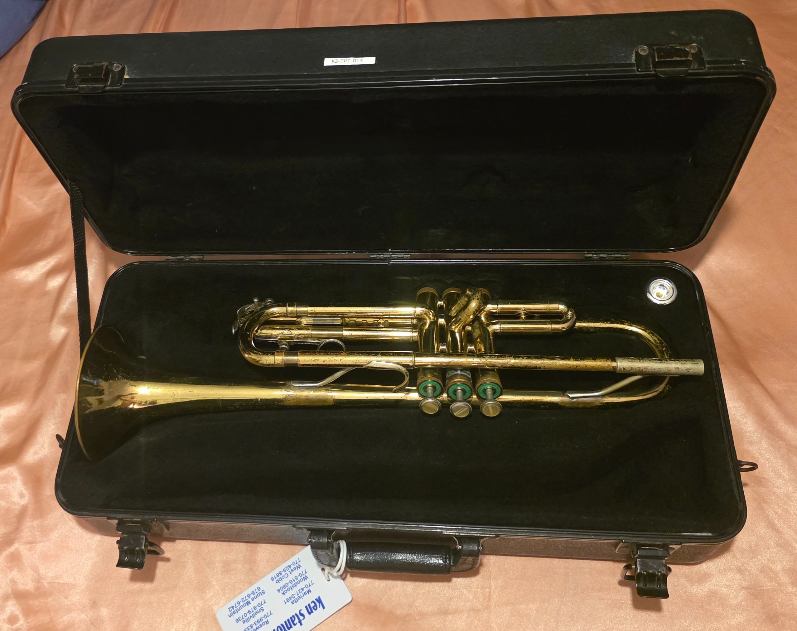Vintage Musical Instrument, Trumpet, Bundy, In Hard Case, Music, Notes, Concert, Musical, Practice, Band, Entertainment