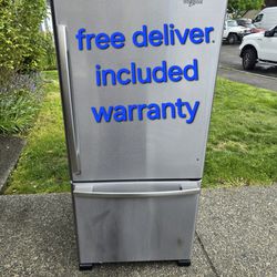 30 Days Warranty (Whirlpool Fridge Size 30w 30d 66h) I Can Help You With Free Delivery Within 10 Miles Distance 