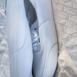Authentic True White Vans