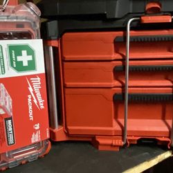  New Milwaukee Packout 3 Drawer & First Aid Kit 