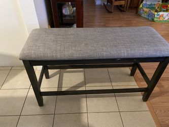 Gray bench bought at living space