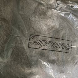 Supreme X Kaws Gray Box Logo Hooded Sweatshirt $250