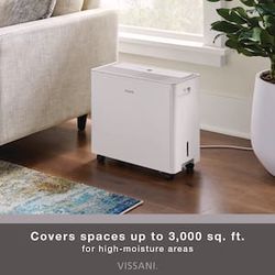 35 pt. Dehumidifier up to 3,000 sq. ft. ENERGY STAR for Basement, Garage, or Wet Rooms in White