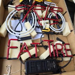 New Never Used Neon Fat Tire Sign 