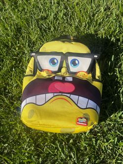 Sprayground SpongeBob bookbag with interchangeable eyes