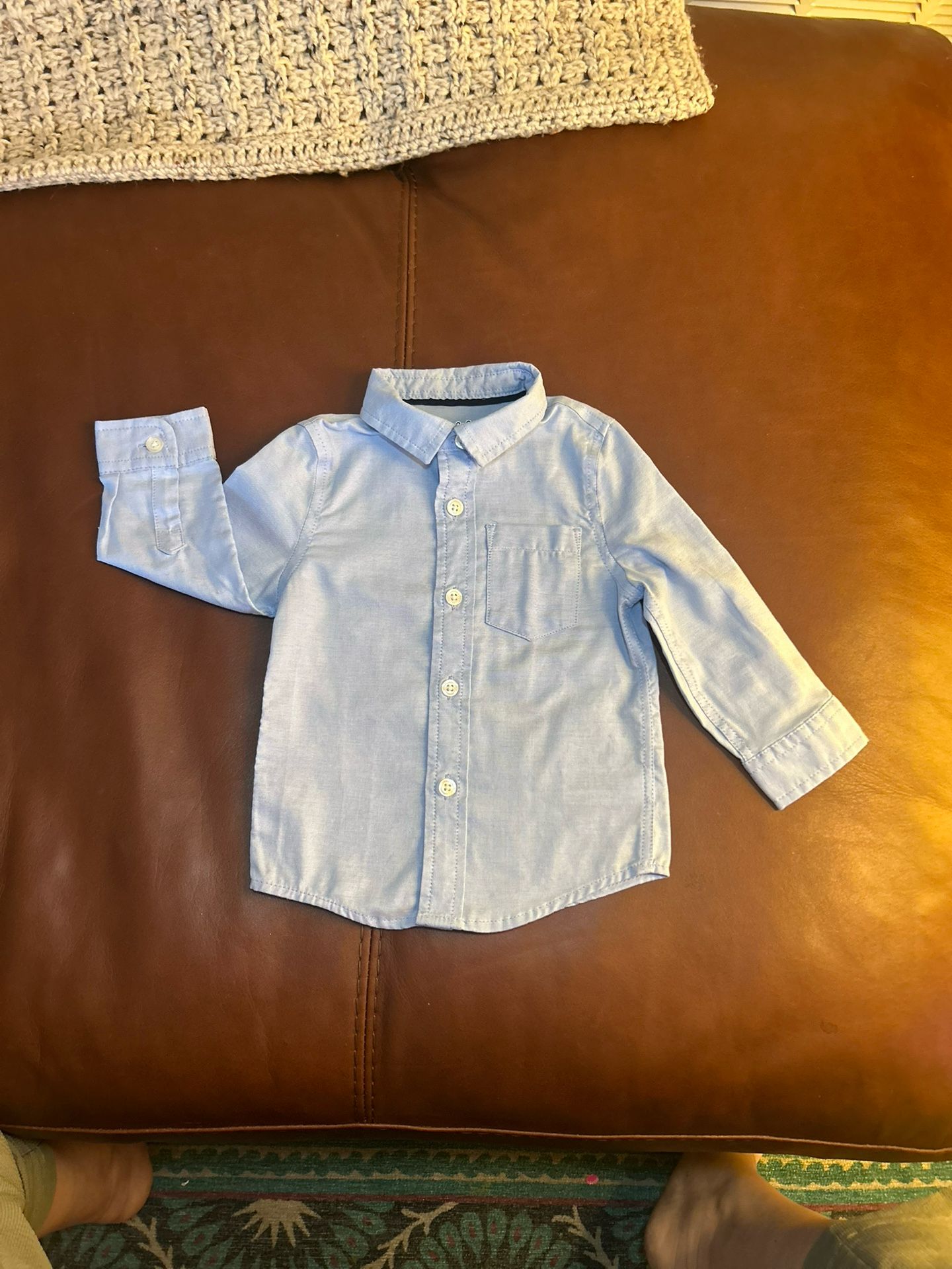 Cat & Jack- Toddler Boys' Long Sleeve Oxford Button-Down Shirt