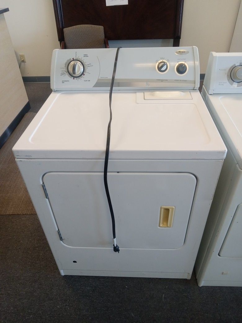 Whirlpool gas dryer with warranty 