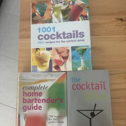 Cocktail Recipes 3x Books 
