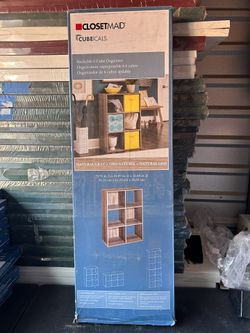 CLOSETMAID Natural Gray Stackable Wood Laminate 6 Cube Organizer