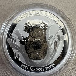2021 - 1oz Silver BU Koala design