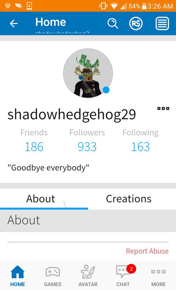 Roblox account with robux