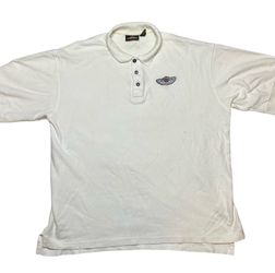 Vintage Harley Davidson Polo Shirt Embroidered 100 Year Anniversary 2XL White