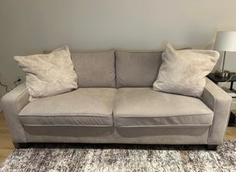 Compact Beige Couch