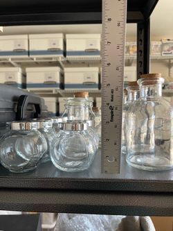 Glass decorative jars - bundle lot