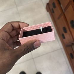 Moissanite Halo Ring