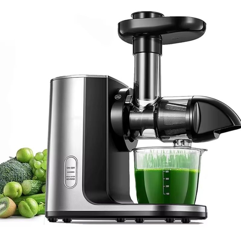 SIMMEGO SLOWPower Juicer Easy Clean Whole FruitExtractor Press Centrifugal Slow Juicer Machine Wide 83MM Feed