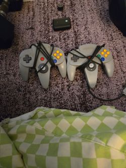 Two Nintendo 64 Controllers (Untested)