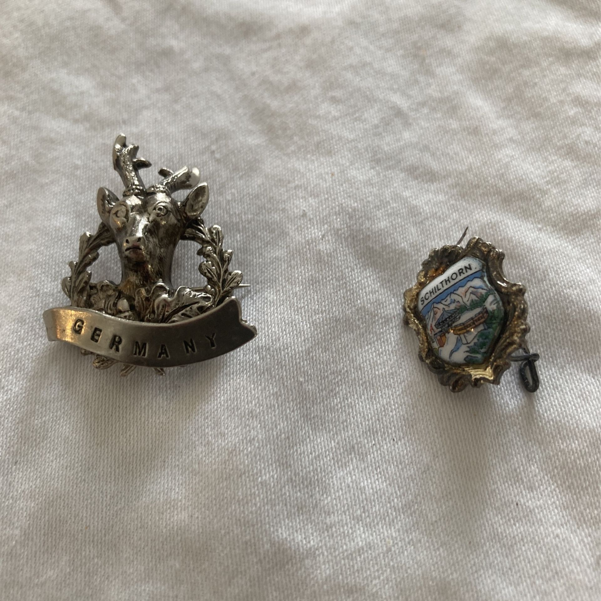 Vintage Pewter Hat Pins