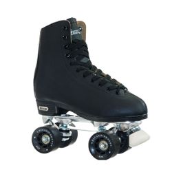 Chicago Professional Roller Skates - Men's Size 10 Premium Leather Rink Roller Skate - Classic Black