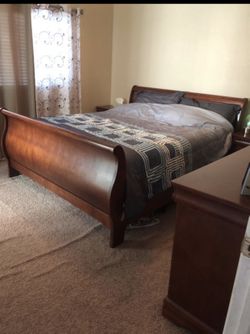 Calking complete bed with mattress