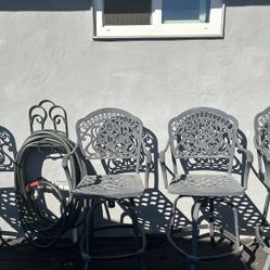 Bar Height Wrought Iron Chairs 