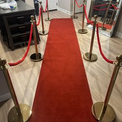Vevor Red Carpet With Ropes And Posts 