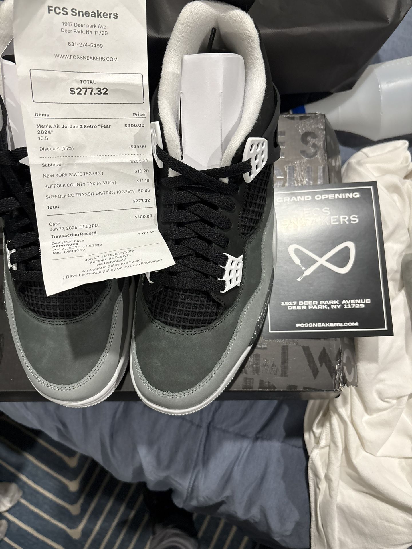 Jordan 4 (fear Retros)