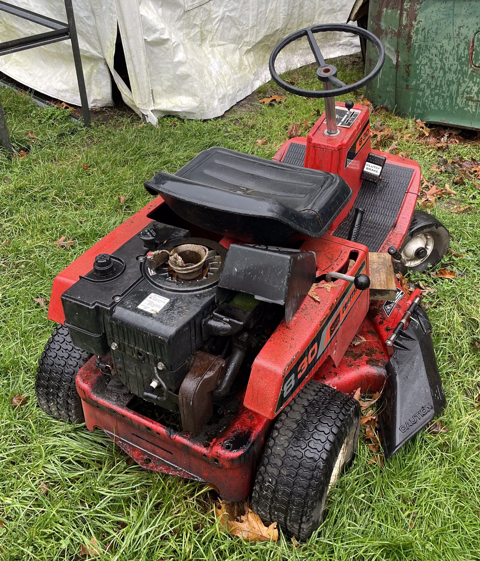 Sears Craftsman 830 8hp Ride On Lawn Mower