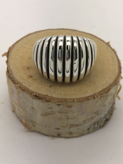925 Sterling Silver Dome Ring