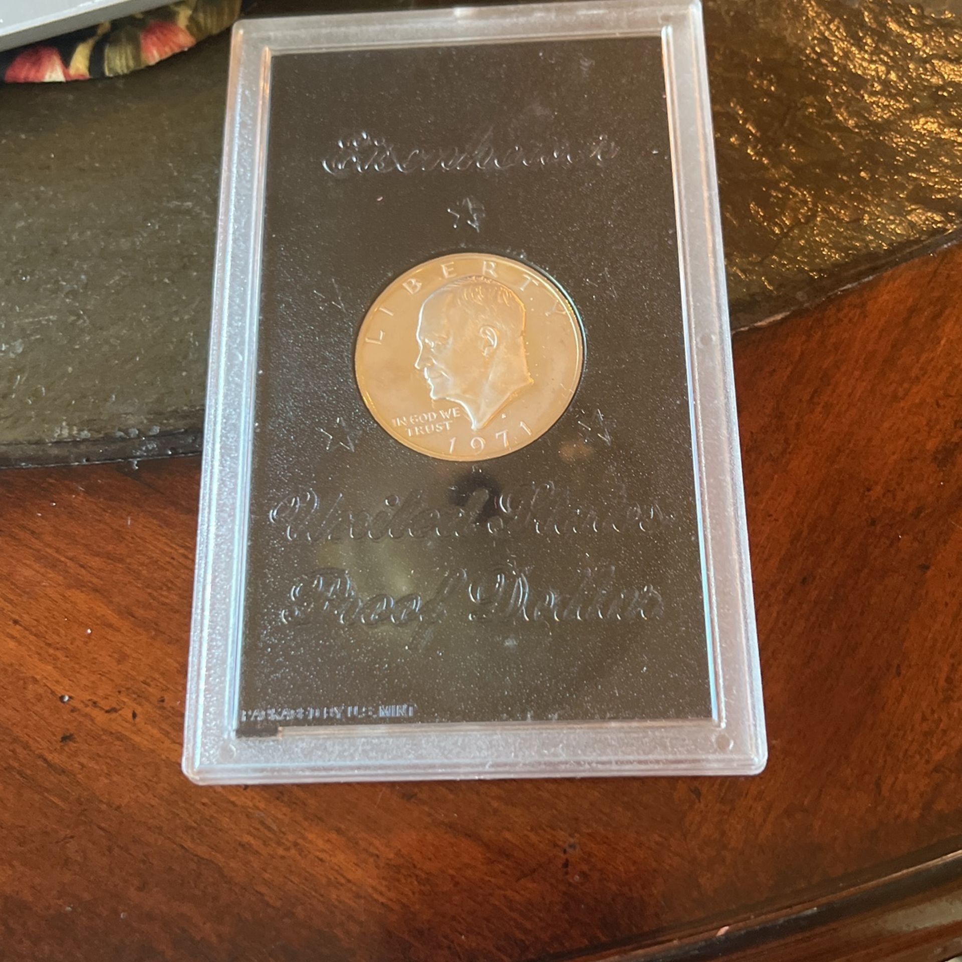 I971-S Silver Eisenhower Variety 2 Proof 70 Dollar- UNC IN GNC SLAB!