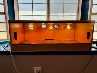 Premium Wooden Reptile Enclosure – 48L x 24W x 18H – Fully Equipped