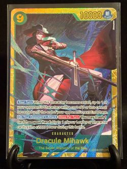 Dracule Mihawk OP14-119 Secret Rare One Piece TCG NM Green
