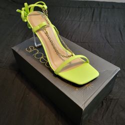 Lime Green Kazue Sandals