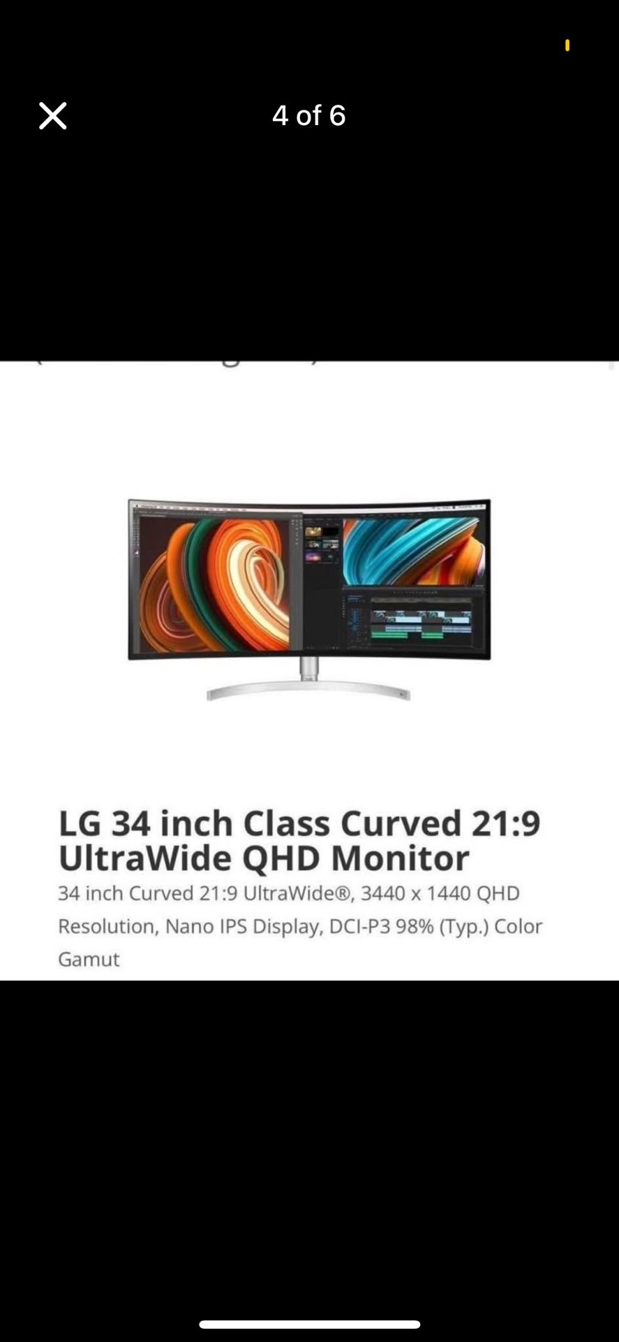 LG 34” Curved Gaming Monitor