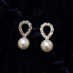 925 silver coated alloy earrings studs #8