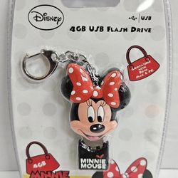 Minni Mouse Keychain USB Flash Drive 4GB, Kids Gift Boys Girl, New Sealed